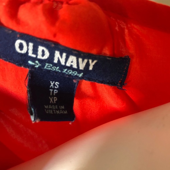 Silky Blouse Size XS Bright Orange Red Top Three Quarter Sleeve Bohemian Top - Picture 5 of 5